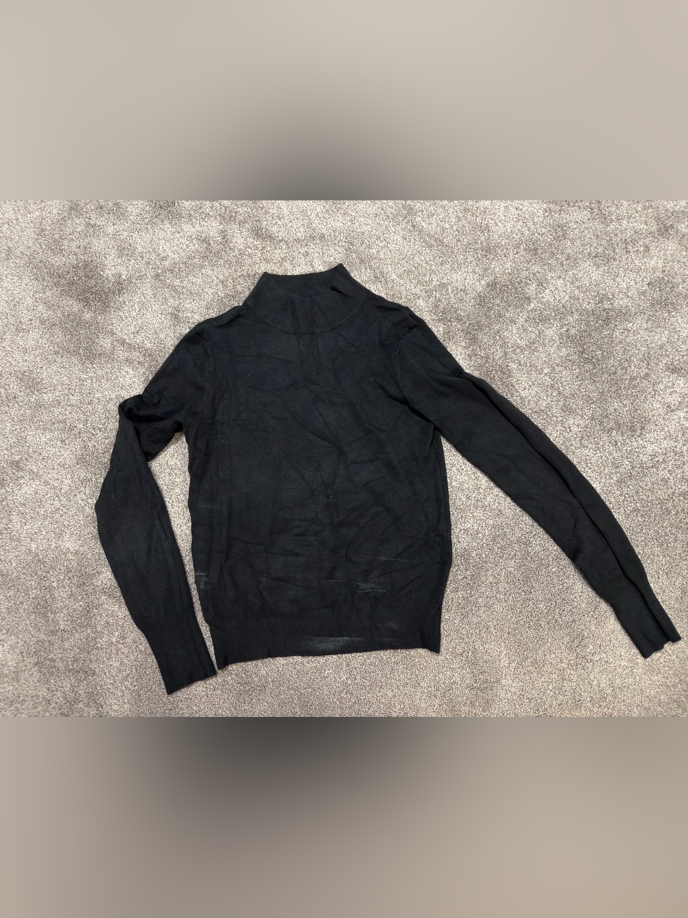 BE COOL Black Ribbed Crewneck Top